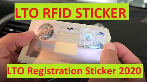 lto rfid sticker tint|rfid sticker for lto.